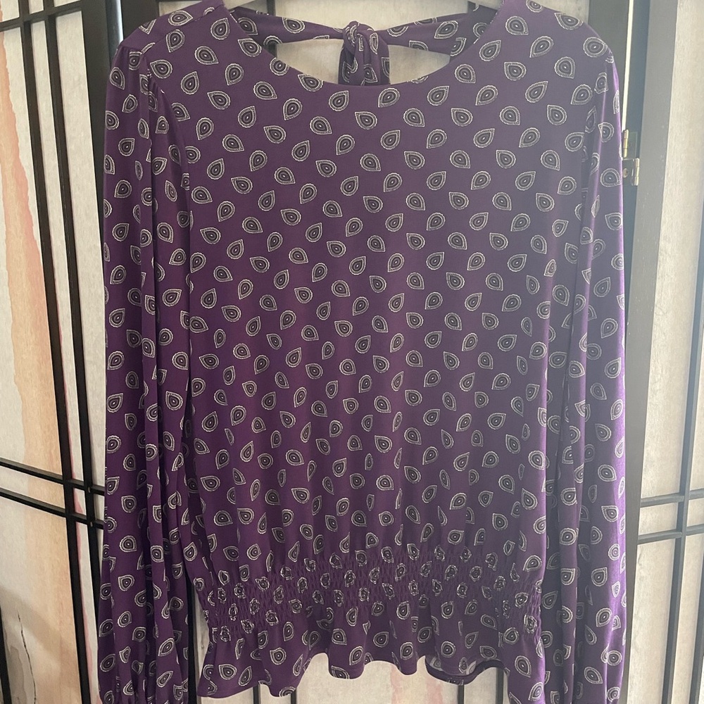 MICHAEL Michael Kors Purple Paisley Blouse